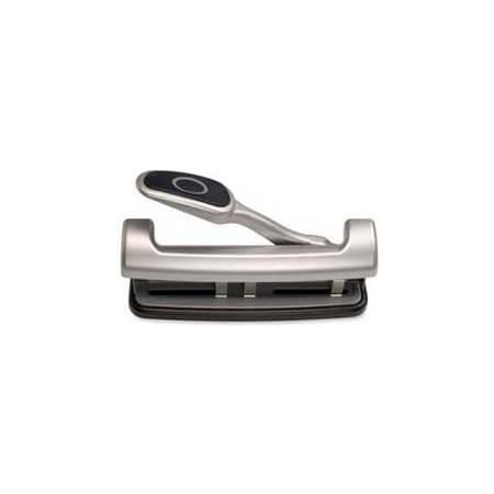 Officemate International Officemate EZ Level 2 - 3 Hole Punch, 15 Sheet Capacity, Silver 90050